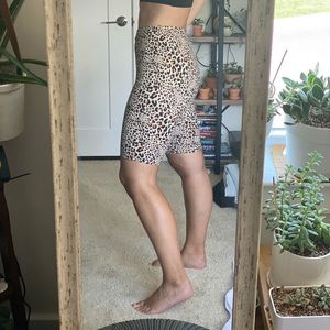 American Eagle Leopard Bike Shorts 